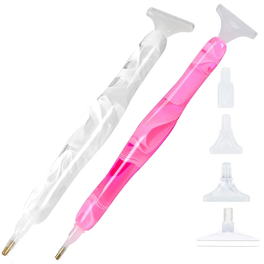 5d DIY Harz Diamant Mal stift umwelt freundliche Ersatz Stift köpfe Multi Placer Punkt Bohr stifte DIY Nail Art Tool