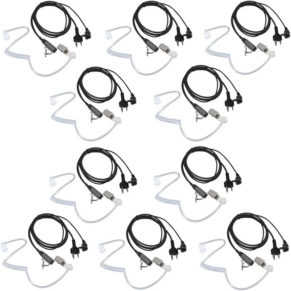 Walkie Talkie Earpiece with Mic, Security Headsets for Midland, GXT1000VP4, LXT600VP3, GXT1050VP4, GXT1000XB, 10 Pack