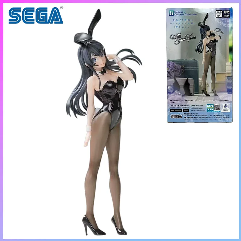 

SEGA В наличии: Rascal Does Not Dream of Bunny Girl Senpai Desktop×Decorate Collections — Фигурка Сакураджима Май, подарки, игрушки, модель