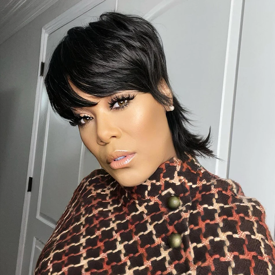 Black Straight Pixi… - image