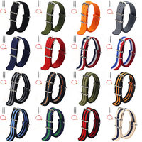 1pcs Nylon Strap 16mm 18mm 20mm 22mm  Nylon Watch Band Replacement Watch Strap for Nylon Army Sport Watch Dropshipping Belt