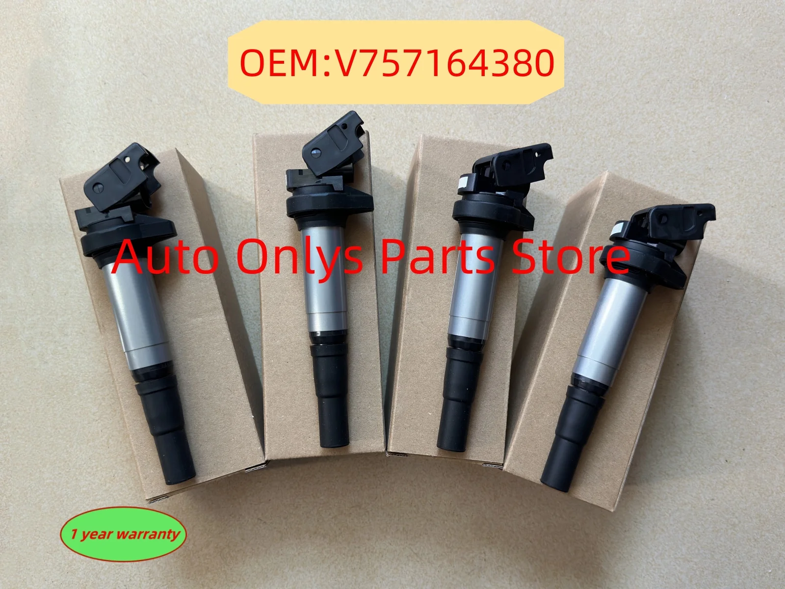 

4PC New V757164380 ignition coil For Citroen C4 DS3 5 Peugeot 3008 308 RCZ 408 508 5008 Engine Ignition Coil 597091 597064