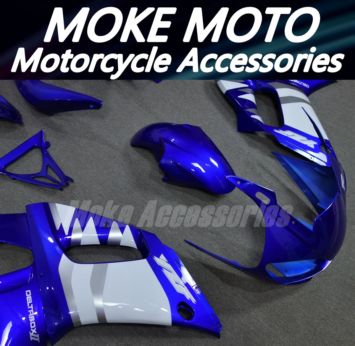 Motorcycle Fairings Kit Fit For Yzf R6 1998 1999 2000 2001 2002 Bodywork Set High Quality ABS Injection NEW Blue White