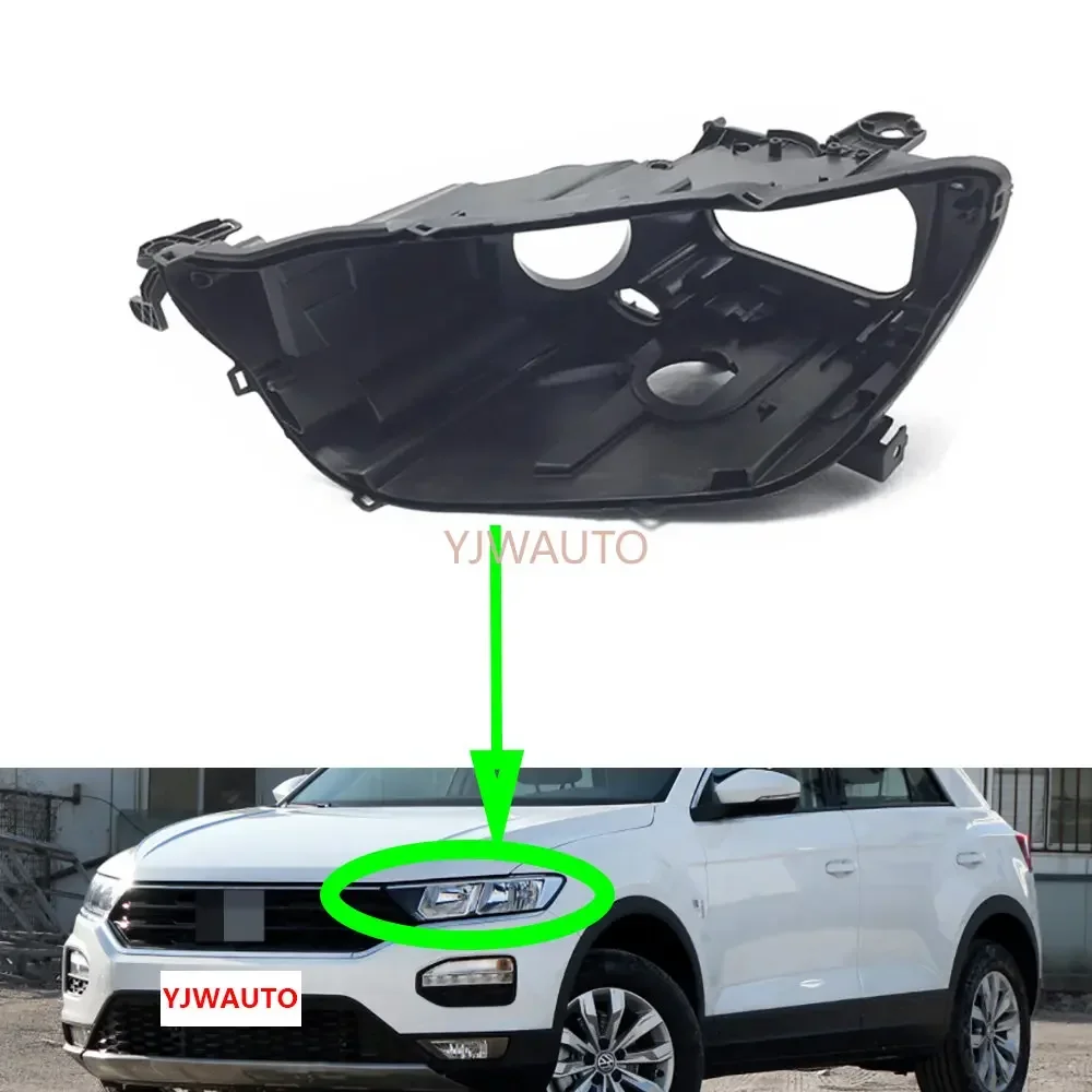 For VW T-ROC 2018 2019 2020 Headlamp House Car Headlight Base Rear Base Replacement Auto Front Lamp Holder Back Support