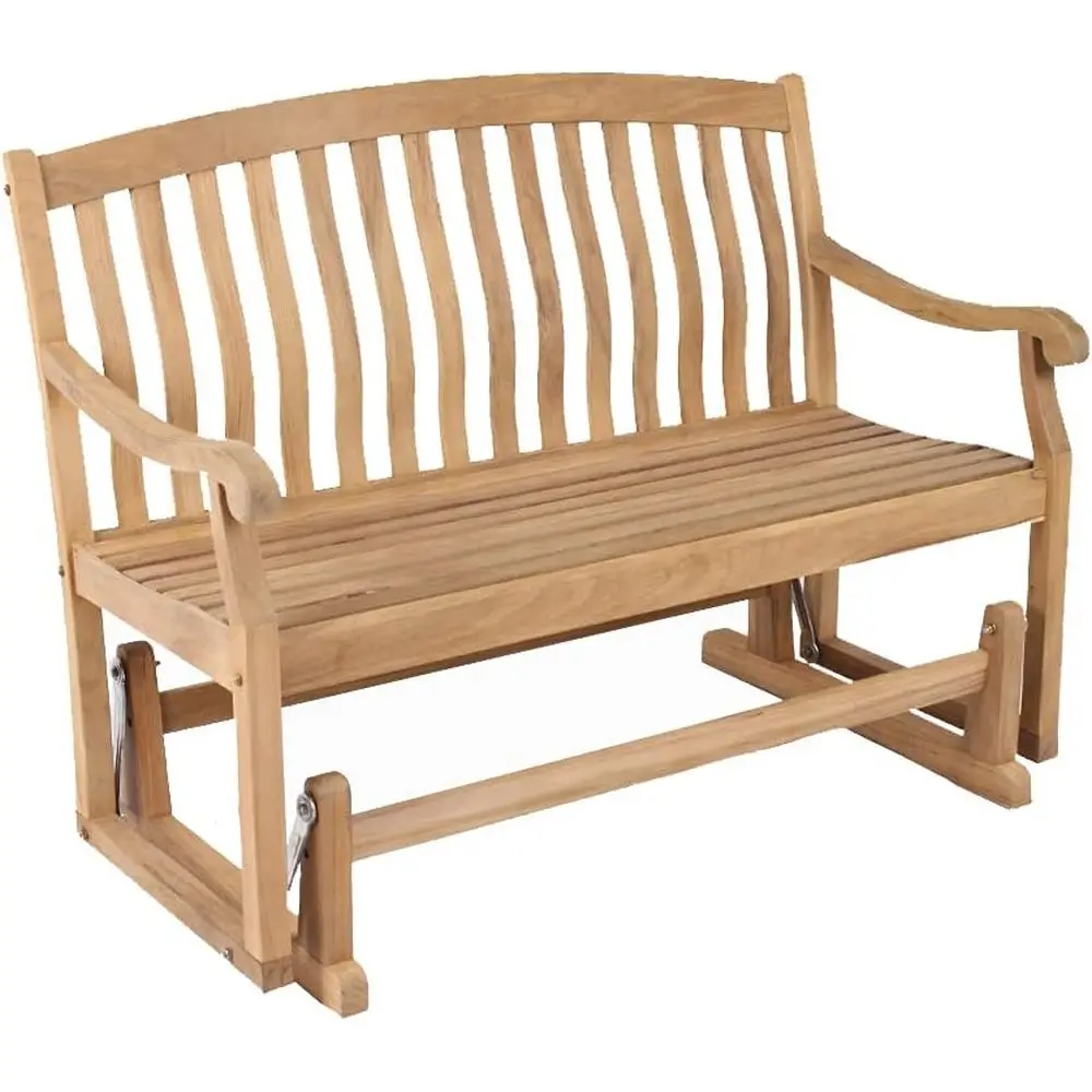 

Indonesian Teak Outdoor Glider Bench, Superior Quality