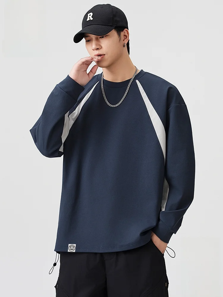 

Мужская толстовка Paul Frank с длинным рукавом и круглым вырезом, повседневная спортивная одежда, удобная, из полиэстера, осенняя новинка, с принтом Big Mouth Mo...