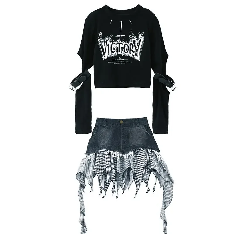 Костюм в стиле хип-хоп для девочек, костюмы для джазовых танцев, костюм для девочек от 8 до 14 лет, костюмы болельщиков