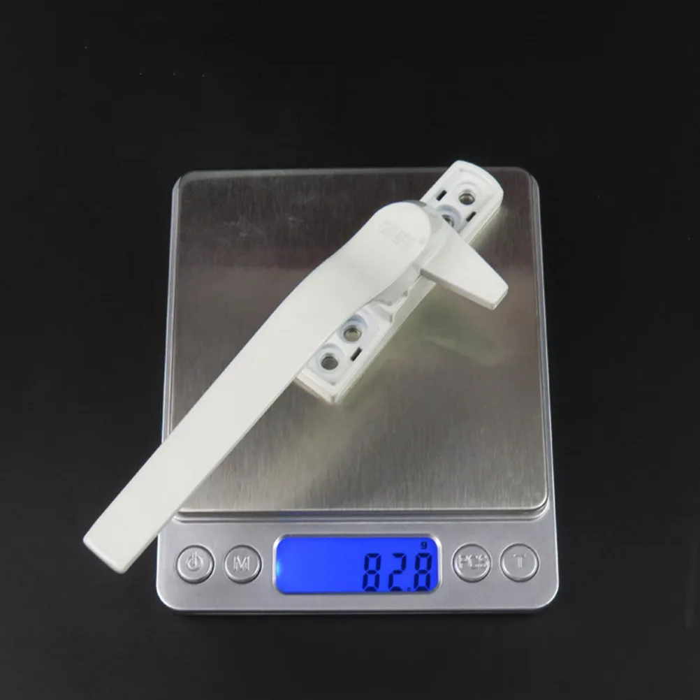 Heavy Duty Plastic Steel Door Window Handle with Lock Flat External Design Thick Base Heat Corrosion Resistant