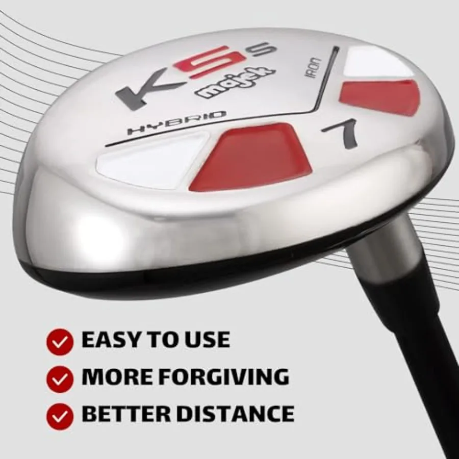 Golf All Hybrid 7 Stiff Flex اليد اليمنى الجديدة Utility S Flex Club لتحسين الدقة والمسافة في الممر والخشن