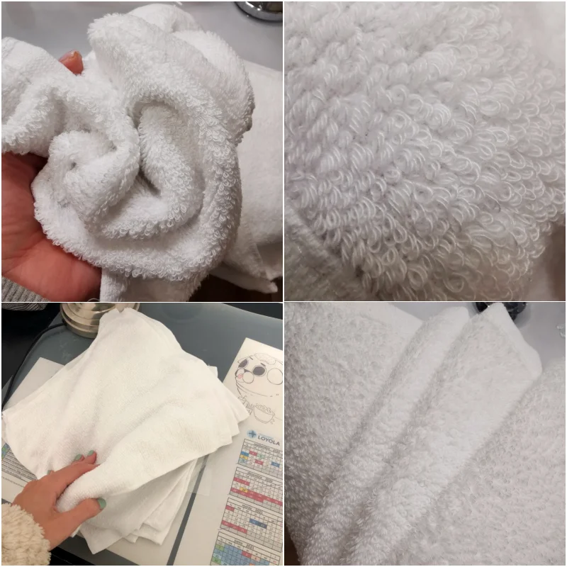 10pcs/lot Good Quality White Cheap Face Towel Small Hand Towels Kitchen Towel Hotel Restaurant Kindergarten Cotton Towel