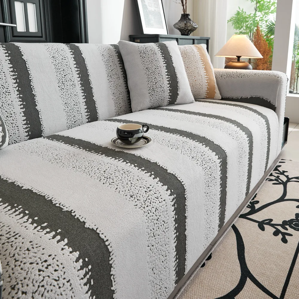 Elastic Jacquard Fabric Sofa Cover Stretch Couch Cover Sectional L Shape Sofa Slipcover Corner Case for Home 1/2/3/4/5 Seaters