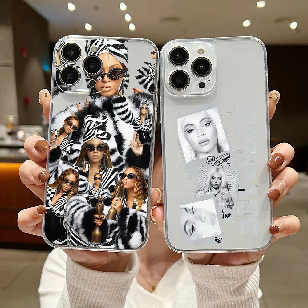 Beyonces Renaissance Singer Phone Case For iPhone 15 14 13 12 11 Mini Pro Max X XR XSMax 6S 6 7 8 Plus SE20 Transparent Cover