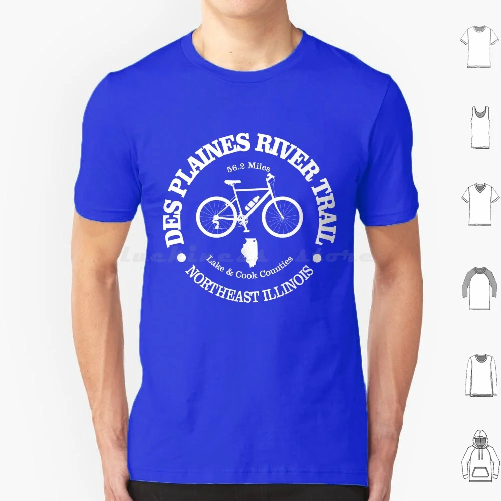 Des Plaines River Trail ( Cycling ) T Shirt Big Size 100% Cotton Des Plaines Des Plaines River Des Plaines River Trail Illinois