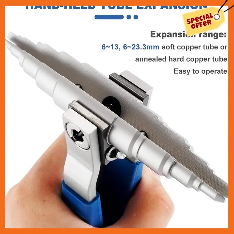-A20Z Soft Copper Pipe Tube Expander Universal Hand Tool Manual Refrigeration Tube Expander Kit 3/8In,1/2In,5/8In,3/4In,7/8In