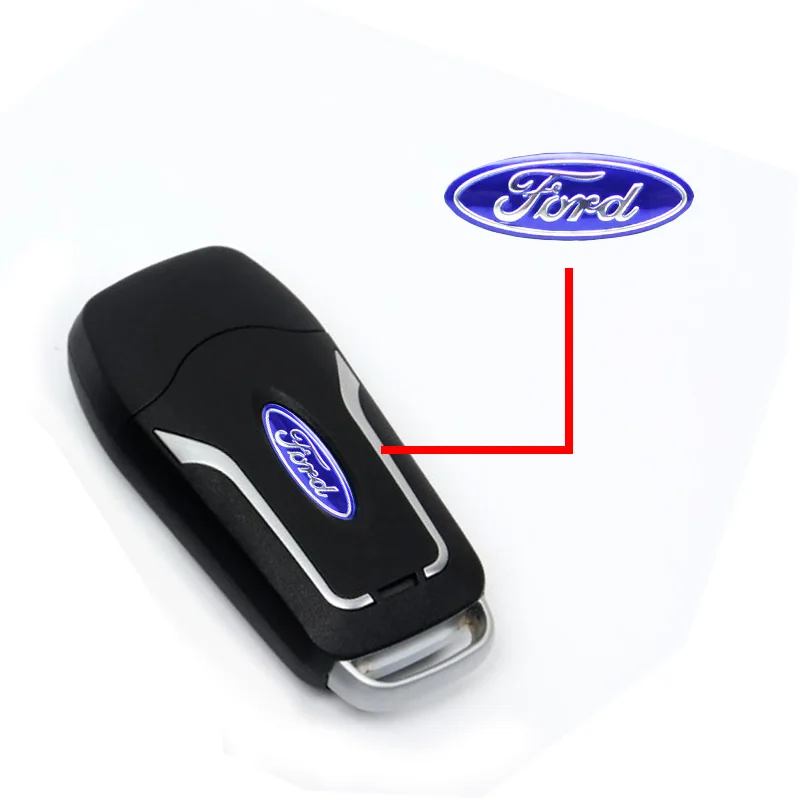 5/10 Pz Alluminio Metallo Chiave Dell'automobile Emblema Adesivo Per Ford ST Fiesta Focus Edition Puma KUGA Mondeo Ecosport Auto Decal Accessori