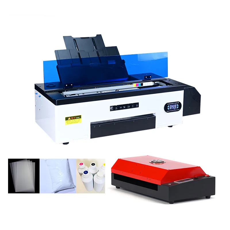 New Cheap Inkjet PET Film DTF A3+A3 A4 Sheet Printer Machine L1800/R1390/DX5 PrintHead Tshirt Printer For CMYKWW DTF Printer