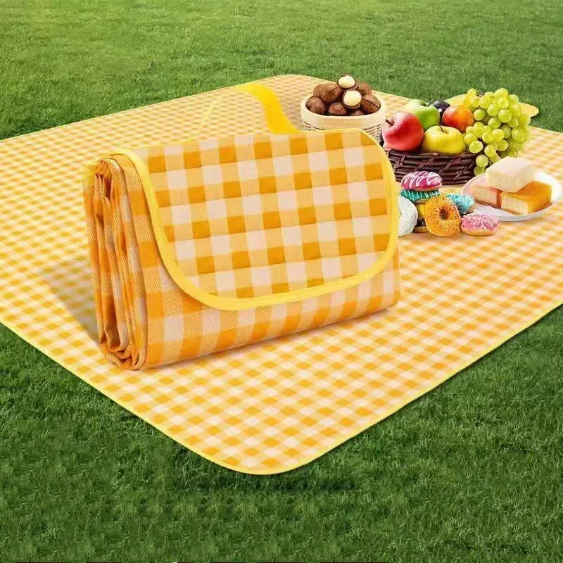 Outdoor Picnic Mat Portable Foldable Camping Carpet Waterproof Dampproof Big Blanket Hiking Beach Travel Mats Outdoor Activities