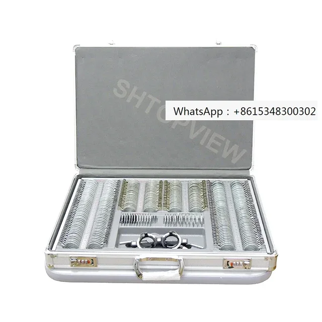 Best Sale 266 pcs Optometry Equipment Glass Optical Instrument Trial Lens Set 266-JSB