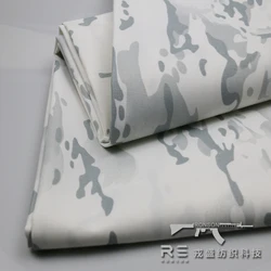 Tactical Snow Camo Camouflage 1000D Polyester High strength Waterproof PU fabric Cloth
