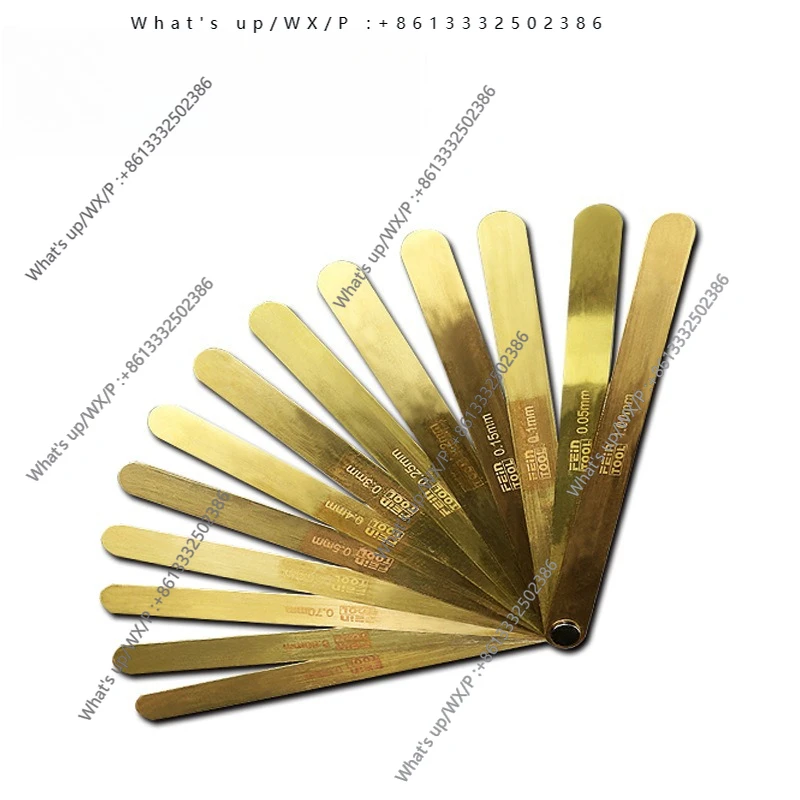 Non-magnetic copper feeler gauge monolithic set copper feeler gauge 0.05-1mm