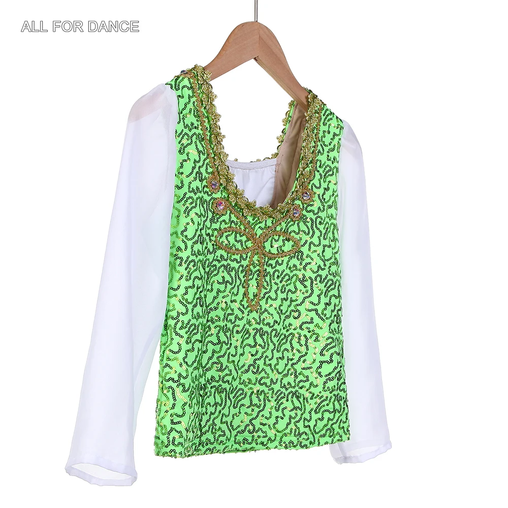 24029-body-verde-con-paillettes-e-maniche-lunghe-bianche-costume-da-balletto-per-ragazzi-e-uomini-top-per-danza-e-spettacoli