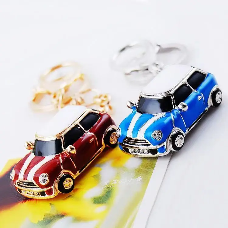 2024 Car Model Metal Keychain Key Ring For MINI ONE COOPER Car Creative Key Accessories Decoration