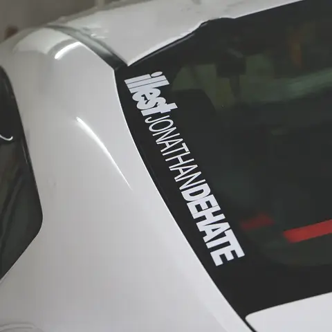 Bilstyling och dekaler för ord, bokstav, Illest Dehate, bilgrafik, bakruta, motorcykellåda, dekorationsgrafik 10 best sales sjukaste klistermärke - №9