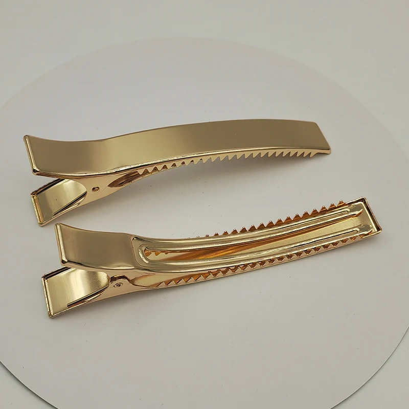 5PCS 12.5cm Oversize Double Prongs Arched Rectangle Metal Alligator Hair Clips Large Duck Hairpins Barrettes for Women Hearwear view 4