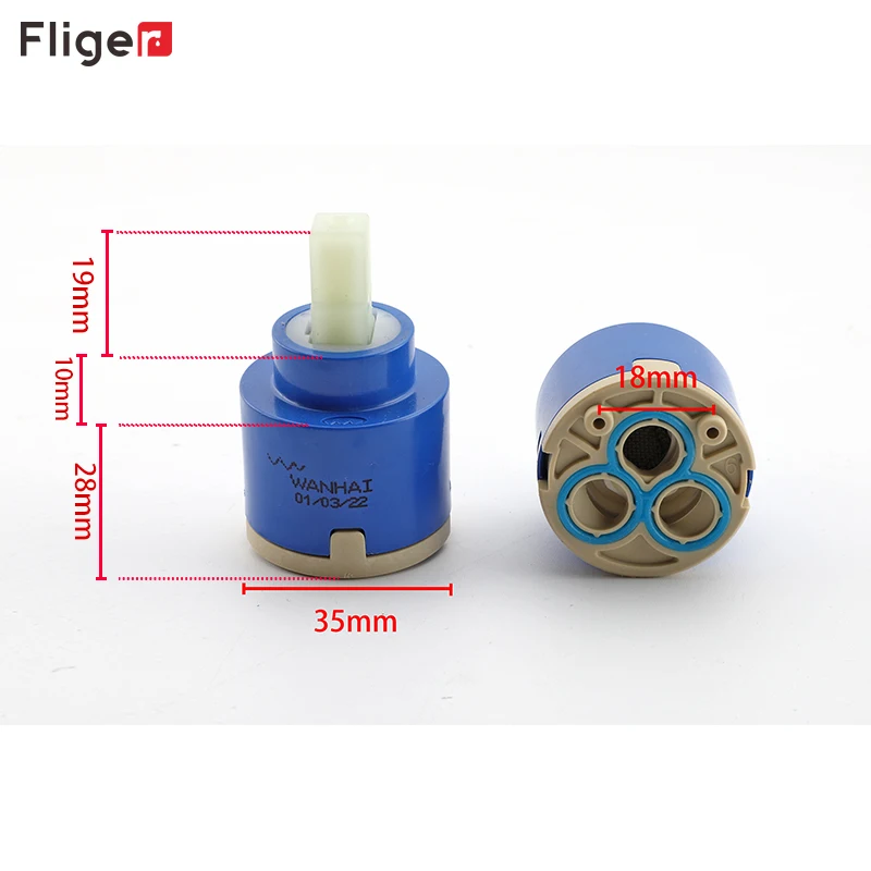 1PC Watersaving Replacement Ceramic Spool Water Mixer Tap Faucet Cartridge Kitchen Bathroom Faucet Replace Mixing valve