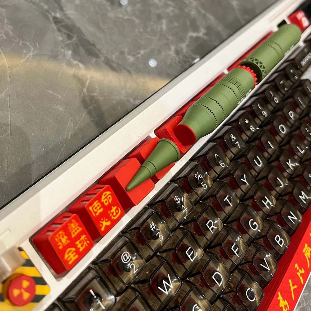 Military Missile Keycap 13Pcs Set 3D Printed Keycaps for Cherry MX Mechanical Keyboard Creative Gaming Key Caps Gift for Gamers