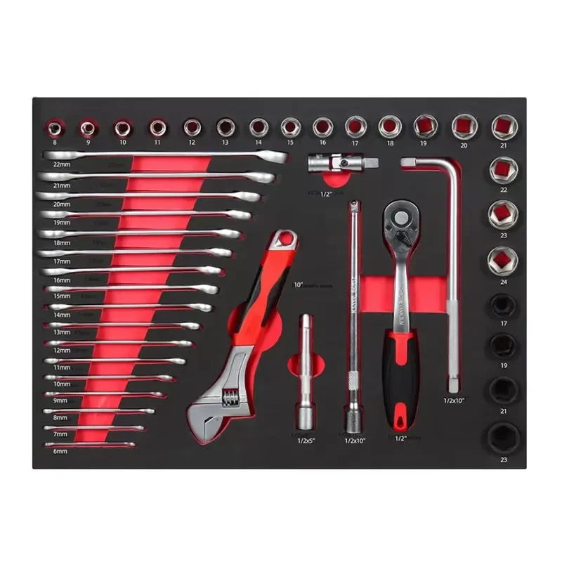 44PCS DIY Home Mechanic Tool Kit Set for Automotive Workshop Home and Vehicle Repair