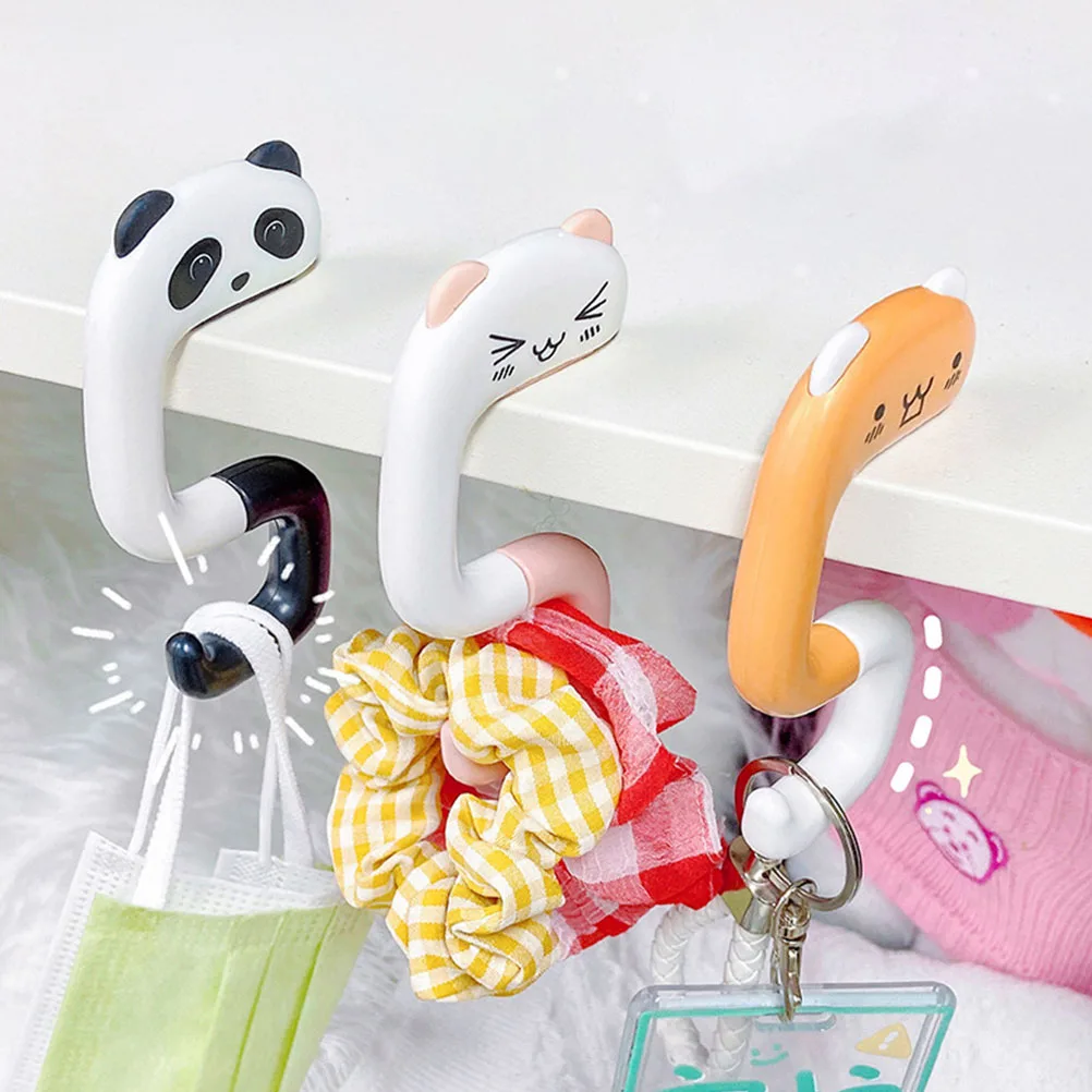 

Compact Animal Pattern Purse Hook Cartoon Hanger Student Bag Desk Accessory