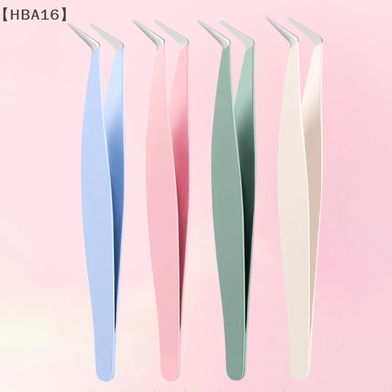 ステンレス鋼まつげエクステンションピンセットステンレス鋼 3D 正確なクリップまつげピンセットまつげエクステンションツールメイクアップツール