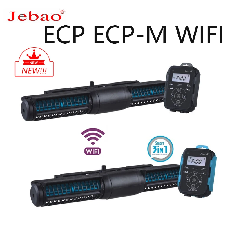 Jebao Jecod mini aquarium radiateur nouvelle pompe à flux croisé ECP ECP-M contrôleur LCD externe contrôle de téléphone portable réservoir de récif 2023