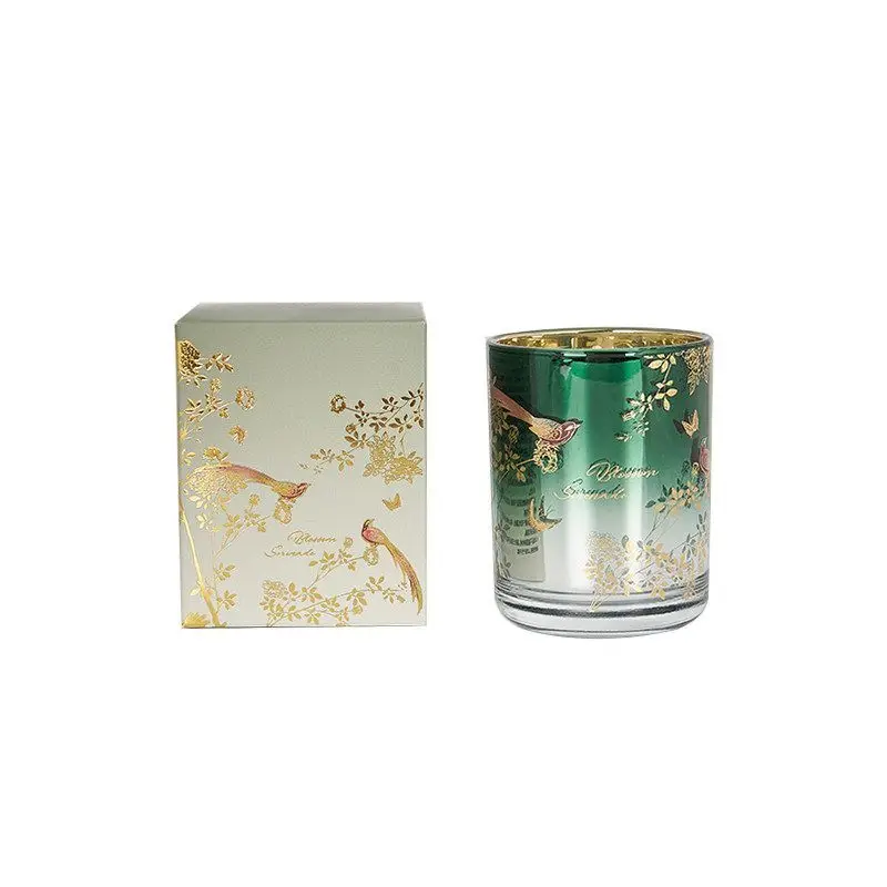 Dreamy magpie on a branch single scented candle - a creative gift for her