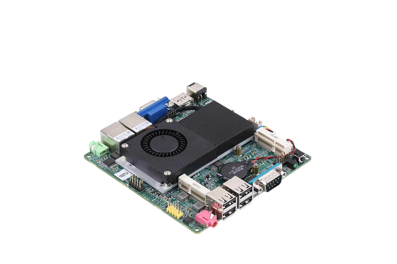 QOTOM MB2U213-0300 Q107S Q210S Q220S اللوحة الأم للكمبيوتر الصغير Celeron 1007U/Core i3-3217U/i5-3317U 12*12 سنتيمتر المزدوج LAN WIN 10/Linux