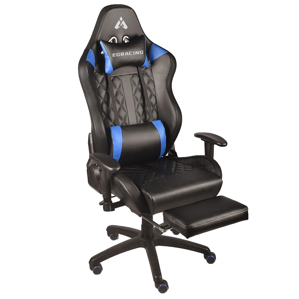 

Customized Black Leather RGB Gaming Chair High Back Swivel Modern Industrial Design LED Lighting Revolving Feature For Gamers