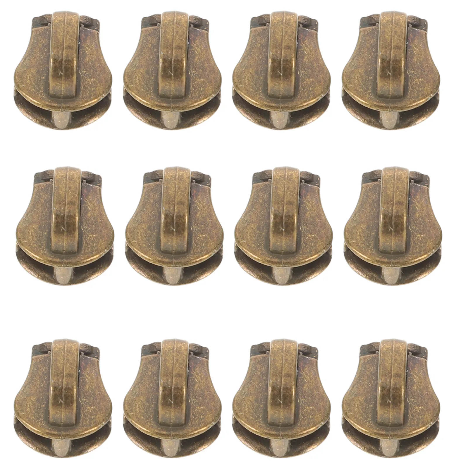 

50Pcs Metal Zipper Sliders Strong Puller Repair Replacement for Jackets Coats Jeans Backpacks Wallets Zipper End Stop Bottom