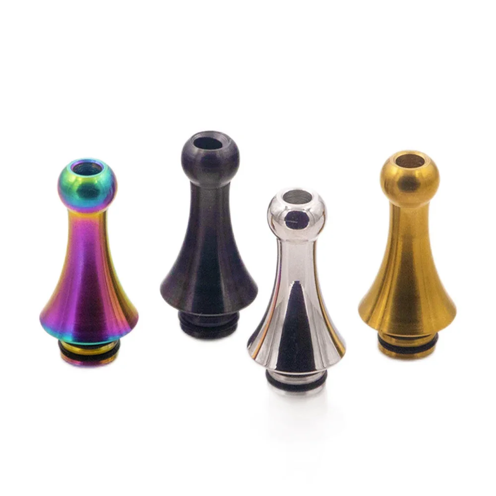 Metal Drips Stainless Steel MTL Short Skirts Style 510 Screw Dripper