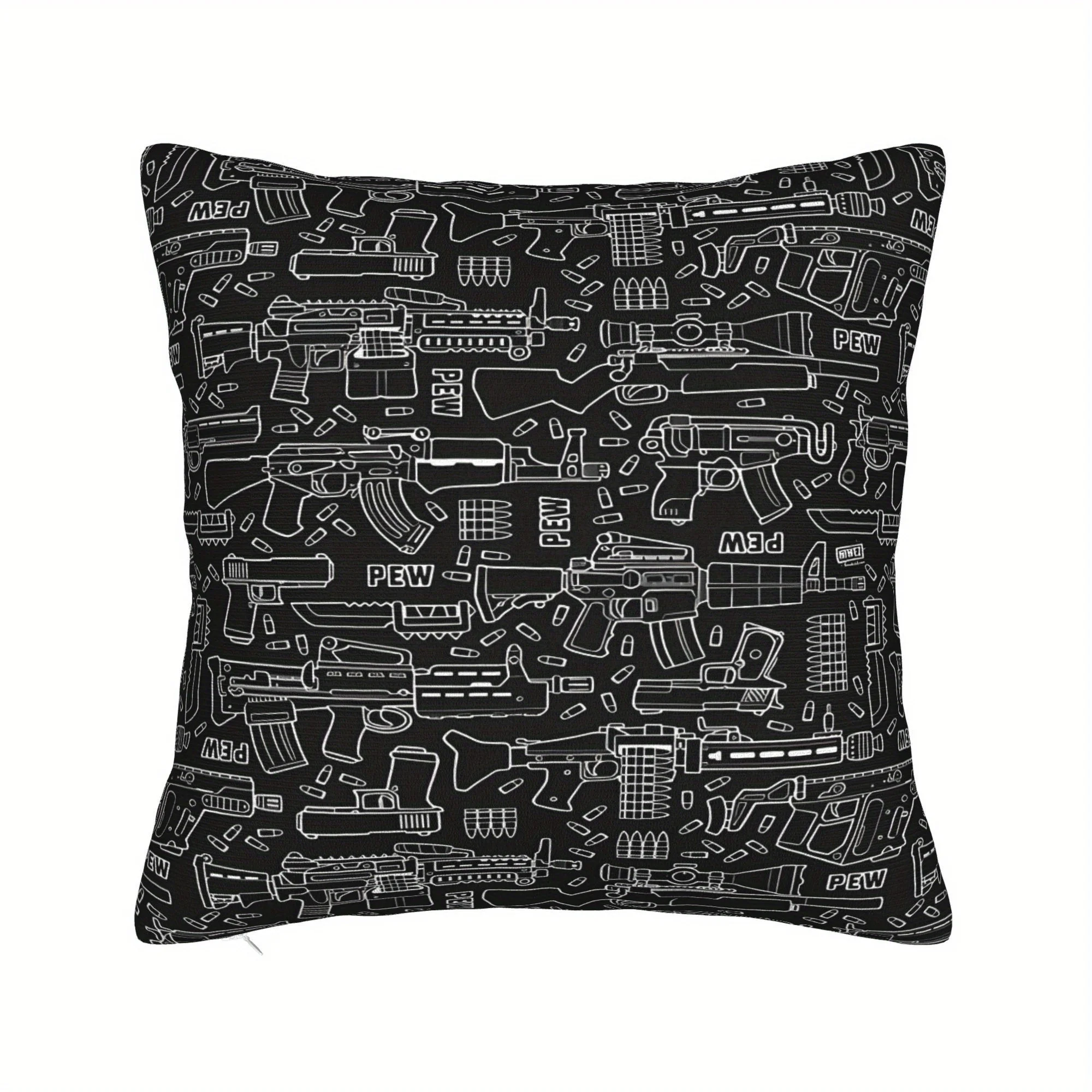 

1pc Glam Style Machine Washable Polyester Throw Pillow Cover with Zipper Closure, Decorative Accent for Home, Woven