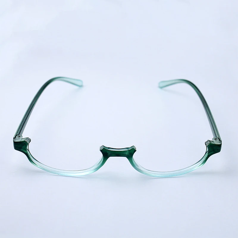 Anime Metade do Quadro Óculos com Gradiente Verde Moldura, Miku Cosplay Props