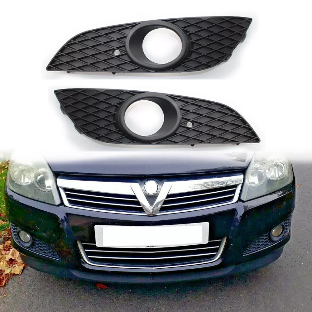 

1Pair Left And Right Front Bumper Nice Grille Trim Fog Lamp Cover Frame Hole Pair Set Replacemnt For ASTRA H MK5 2007-2010