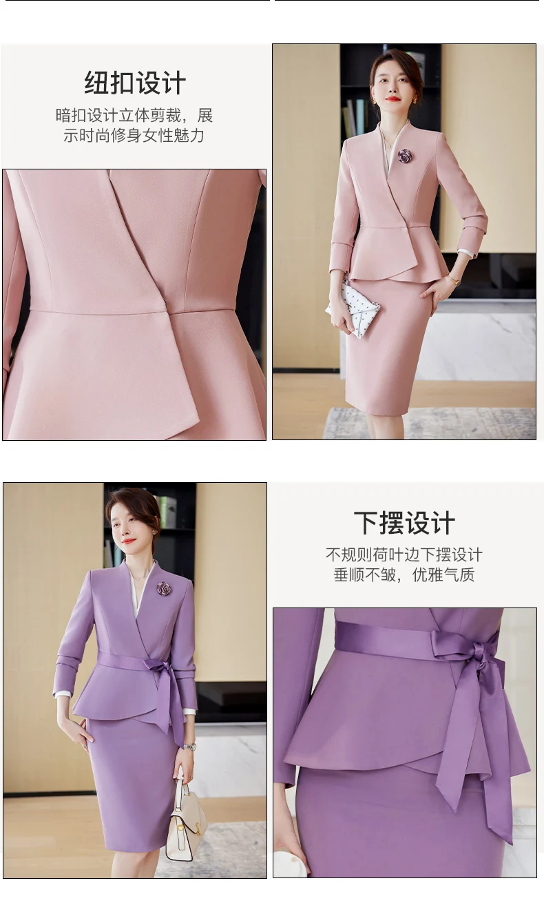 Fashion professional womenswear spring and summer new suits and short skirt suits show elegant temperament