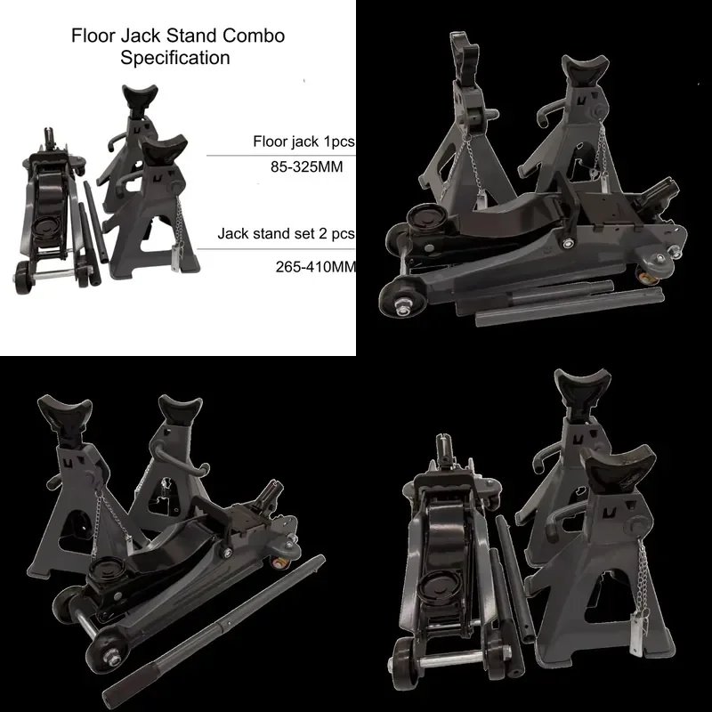2 Ton Lift Jack Combo with 3 Ton Jack Stands