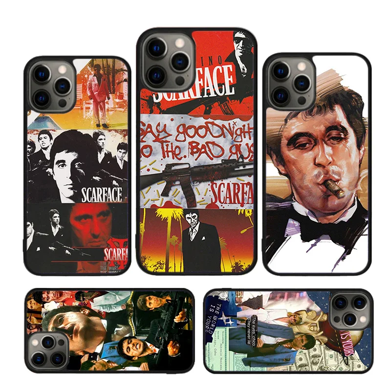 Scarface 1983 film Al Pacino phone Case For iPhone 16 15 Plus 12 mini 13 11 14 Pro XR XS Max cover shell coque