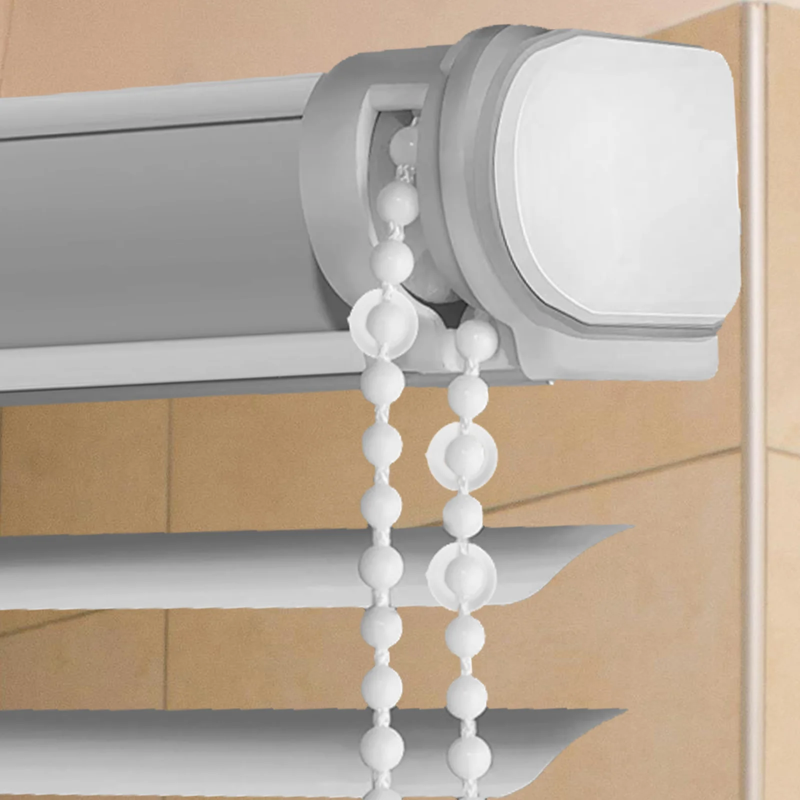 

12Pcs Positioning Clips Stopper Crimp Beads Secure Hold for Venetian Blinds Chain Stops Beads Accessories Blind Cord Stop