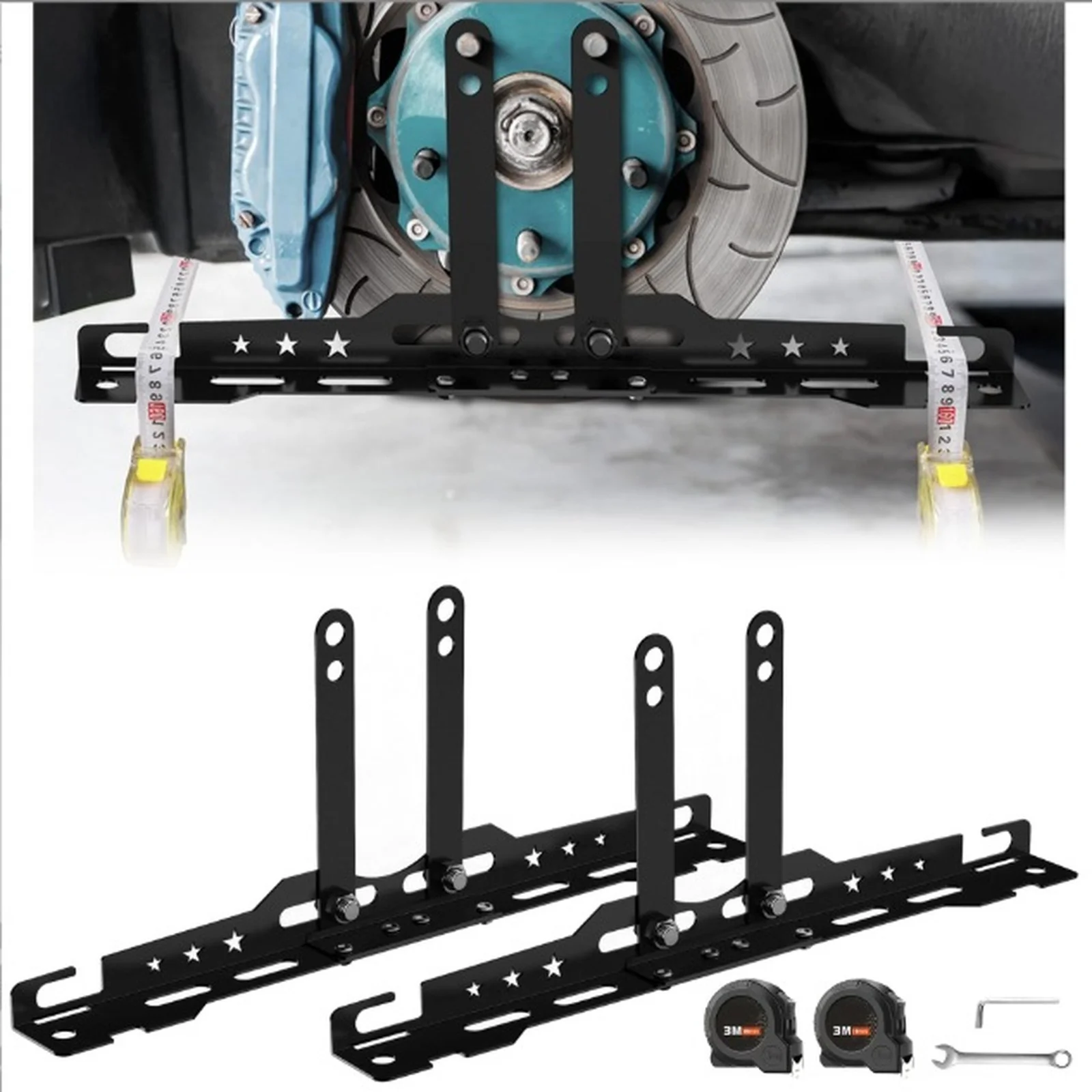 

NEW Automotive Toe Plates Automotive Toe Alignment Tool For Home Use More Vehicle Models Heavy Duty Wheel Alignment Tool Kit Set