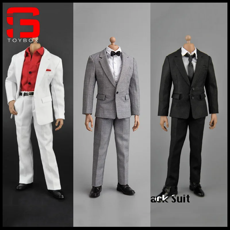 Zytoys conjunto de terno masculino de cor sólida, escala 1/6, modelo de roupas zy5006 zy5038 zy5039 zy5046 zy5052 adequado para corpo de figura de ação de soldado de 12 ''