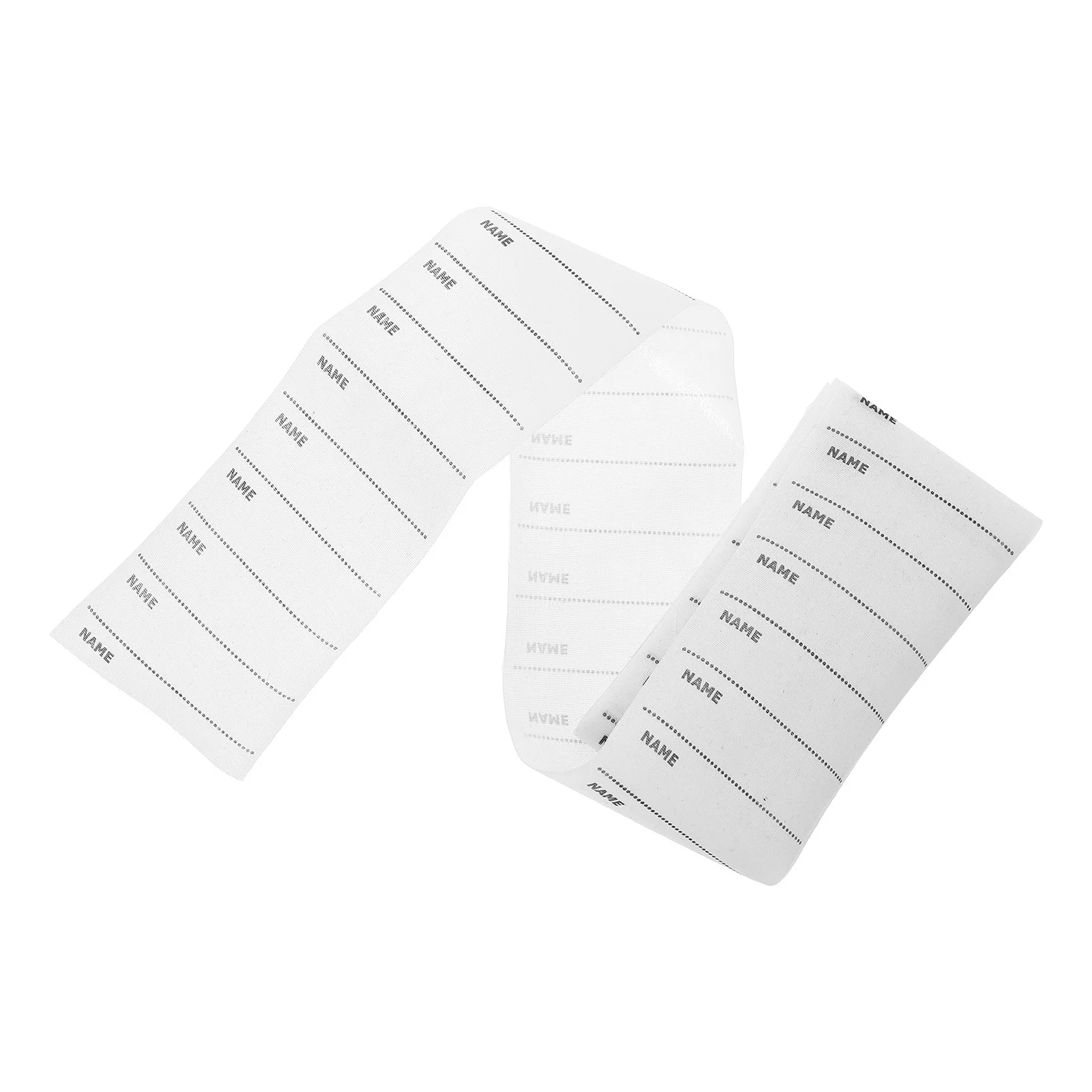 

100Pcs Blank Name Labels for Clothes Iron on Writable Clothing Tags DIY Sewing Labels for Kids Shirts Jackets Scarves Caps