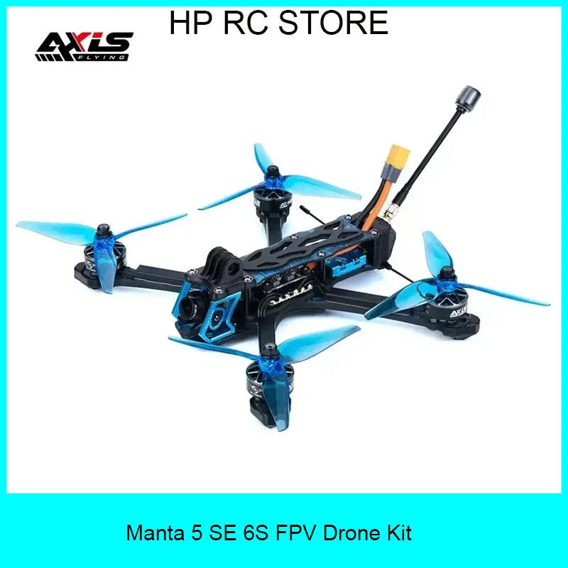 

Axisflying Manta 5 SE 6S FPV Drone Kit - Analog/O4 Lite VTX GPS AE227-1960KV Motor for Cinematic Freestyle